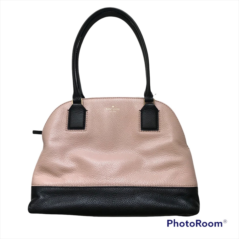 KATE SPADE NEW YORK Young Lane Anika Leather Dome Satchel Rose Pink/Black